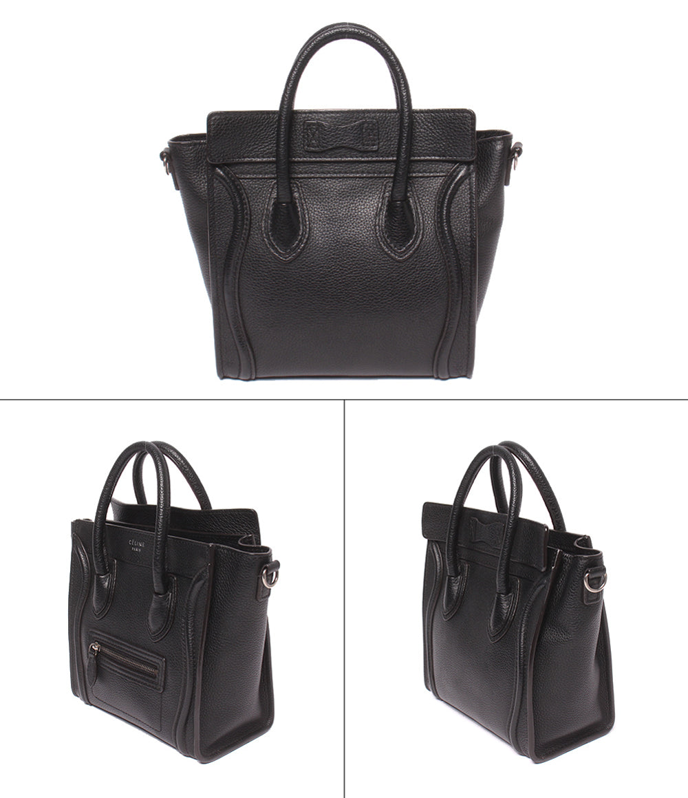 CELINE 2WAY ハンドバッグ ショルダーバッグ 肩掛け 斜め掛け ラゲージ ナノ レディース セリーヌ