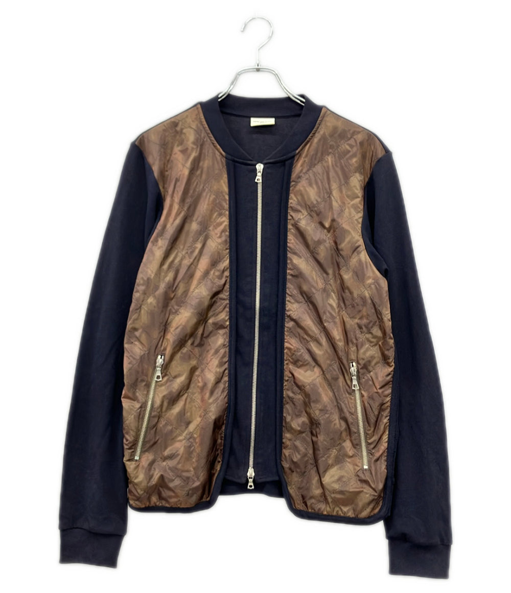 DRIES VAN NOTEN キルティング切替 スウェットジップアップブルゾン JRDN-SM1-1037 メンズ SIZE M ドリスヴァンノッテン