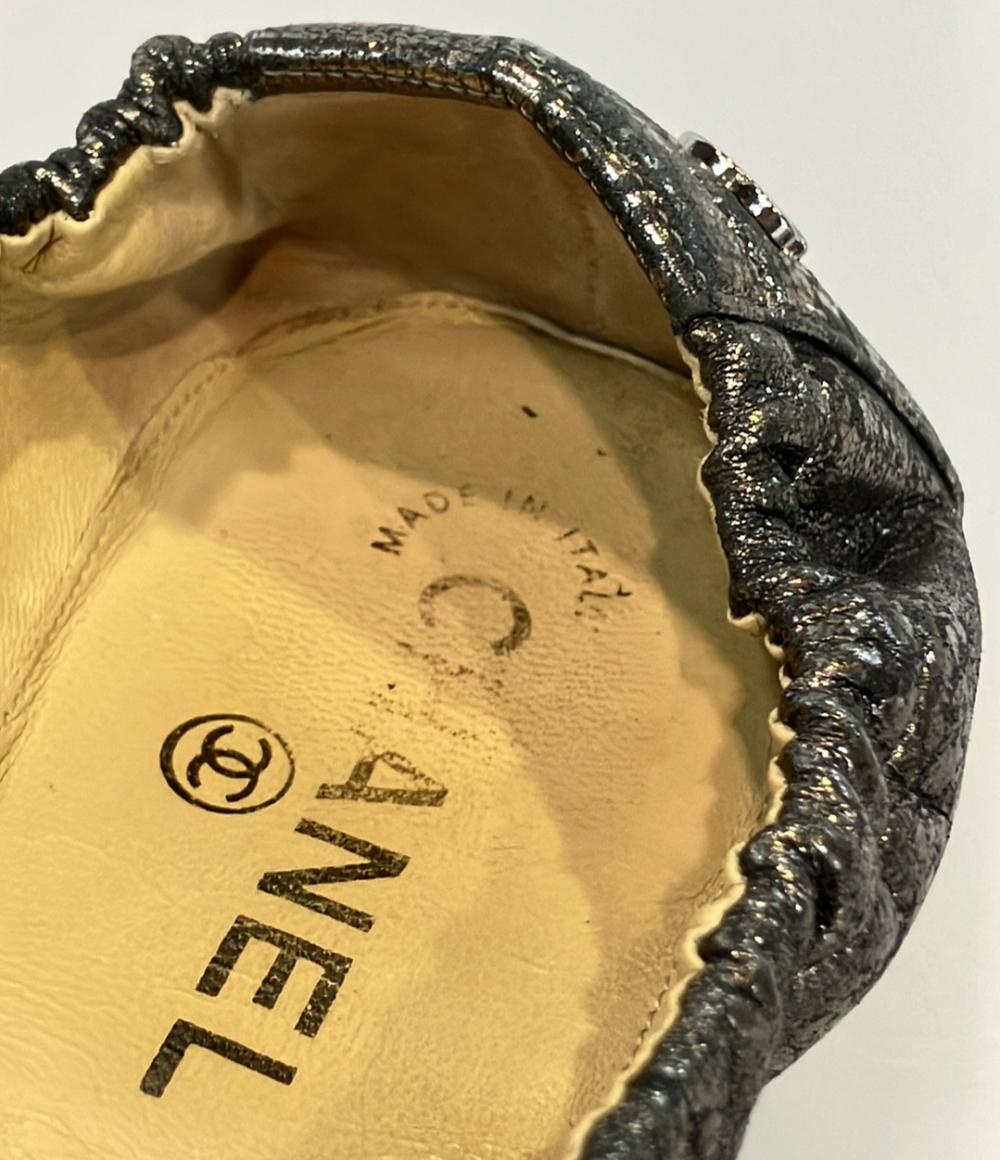 訳あり シャネル フラットシューズ バレエシューズ レディース SIZE 38 (XL) CHANEL