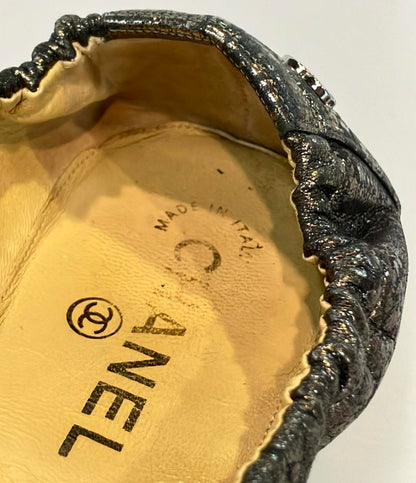 訳あり シャネル フラットシューズ バレエシューズ レディース SIZE 38 (XL) CHANEL