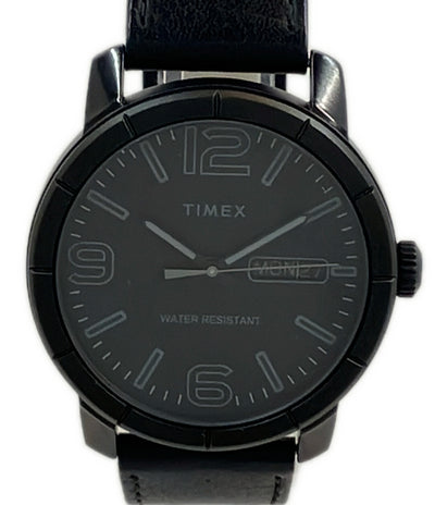 美品 TIMEX 腕時計 クオーツ ブラック TW2R64300 メンズ タイメックス