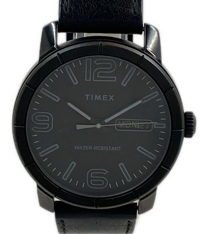 美品 TIMEX 腕時計 クオーツ ブラック TW2R64300 メンズ タイメックス