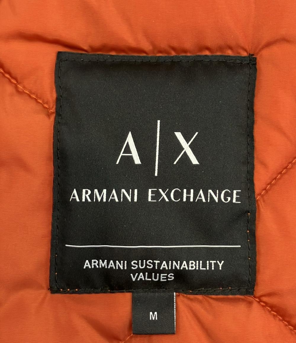 ARMANI EXCHANGE キルティング ジップアップベスト フード付き メンズ SIZE M アルマーニエクスチェンジ