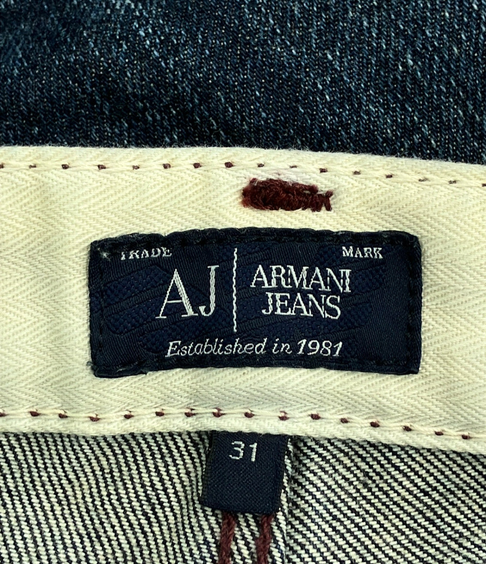 ARMANI JEANS ストレートデニムパンツ ペンキダメージ加工 メンズ SIZE 31 (M) アルマーニジーンズ
