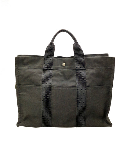 HERMES トートバッグ ナイロンキャンバス エールラインMM レディース エルメス