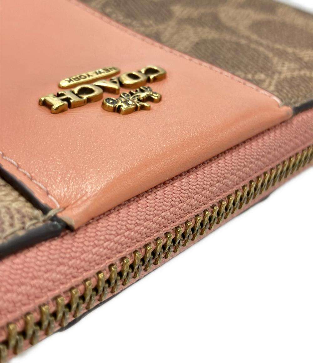 コーチ ラウンドファスナー長財布 レディース COACH