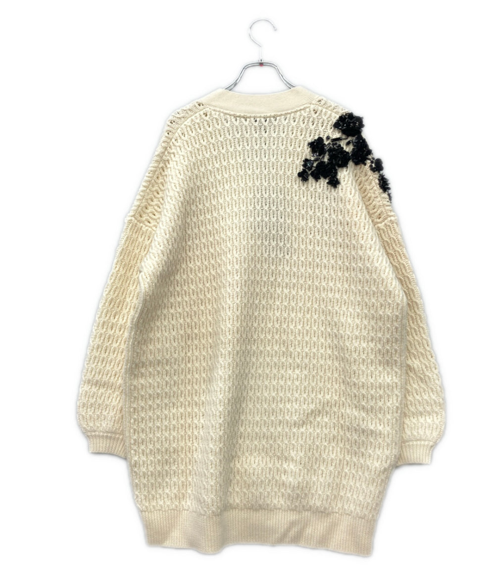 美品 ESCADA 長袖 カーディガン レディース SIZE M エスカーダ