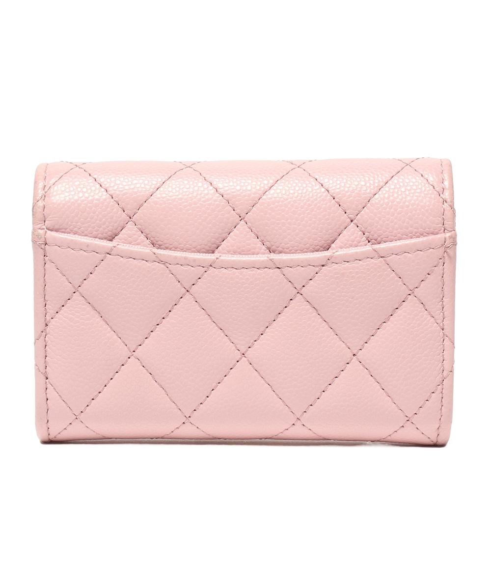 シャネル　美品　ケース　カードケース　キャビアスキン　ピンク　財布 シャネル CHANEL カードケース キャビアスキン CARD CASE CARD CASE