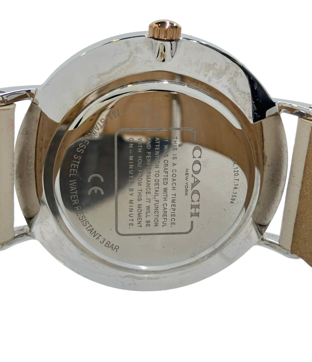 COACH 腕時計 クオーツ シルバー CA120.7.14.1594 レディース コーチ