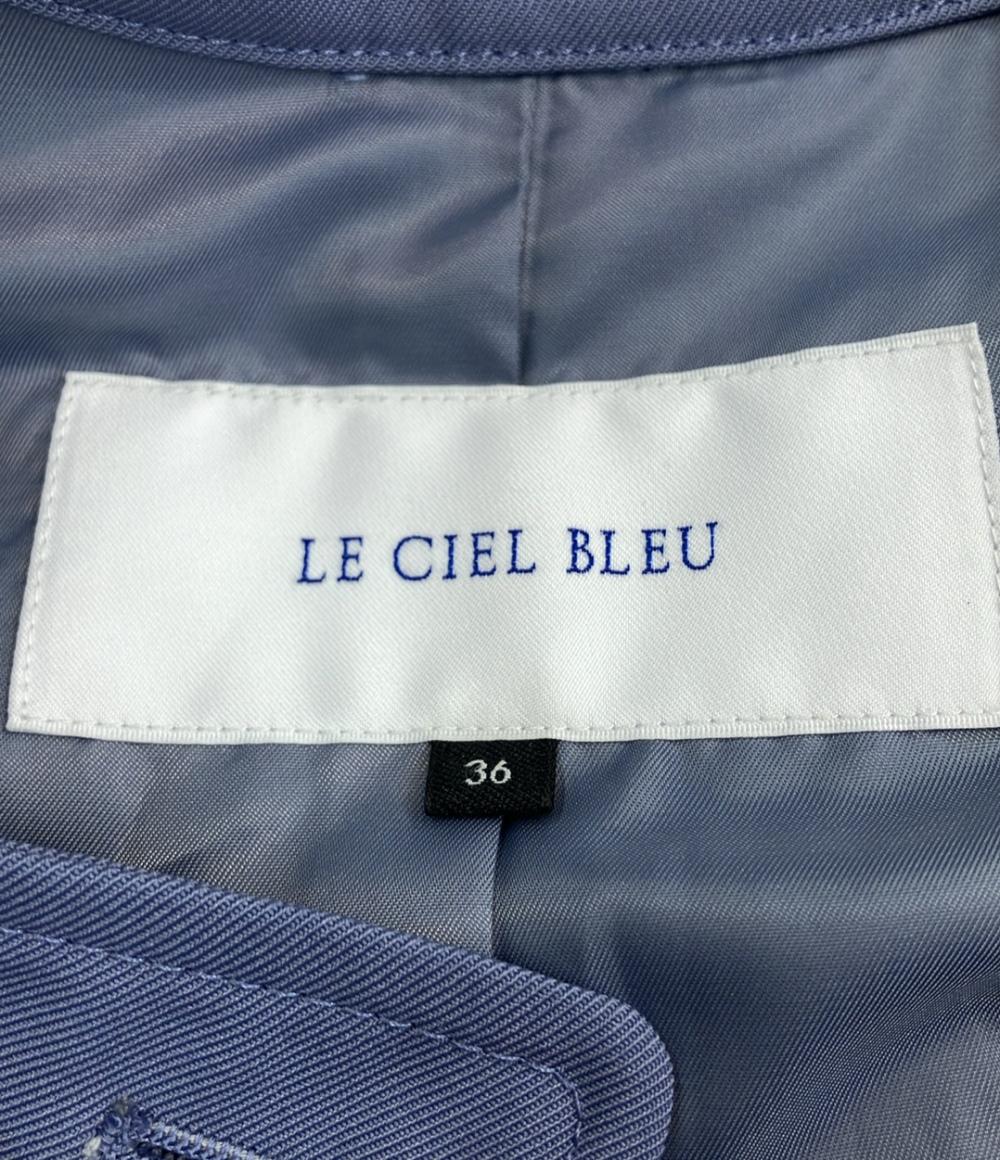 美品 ルシェルブルー チェスターコート レディース SIZE 36 (S) LE CIEL BLEU