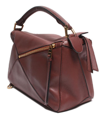 ロエベ 2wayレザーショルダーバッグ ゴールド金具 パズルバッグ  