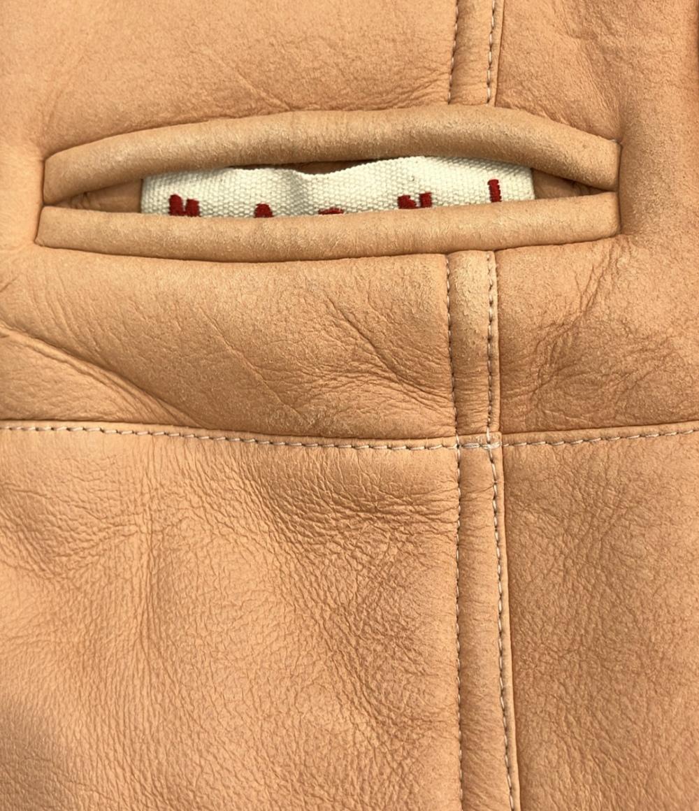 MARNI リバーシブルムートンコート レディース マルニ