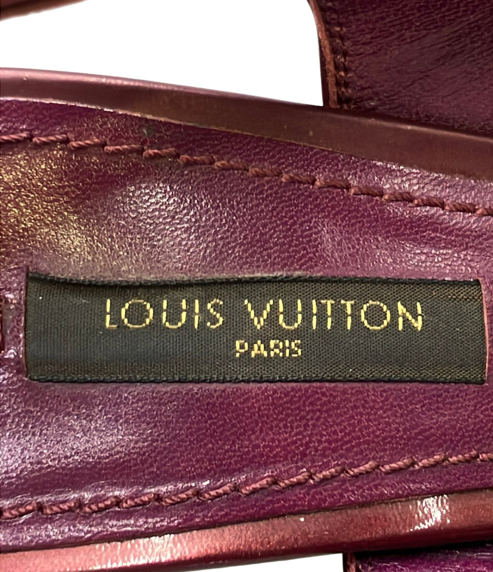 LOUIS VUITTON オープントゥサンダル ウェッジソール レディース SIZE 34.5 ルイ・ヴィトン