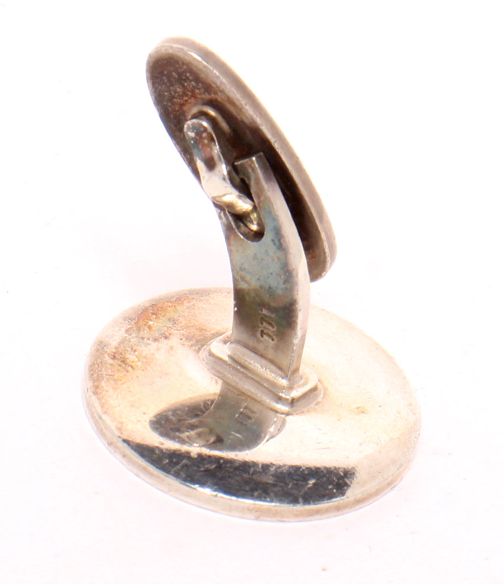 Georg Jensen カフス SV925 111 アップル柄 リンゴ柄 メンズ ジョージジェンセン