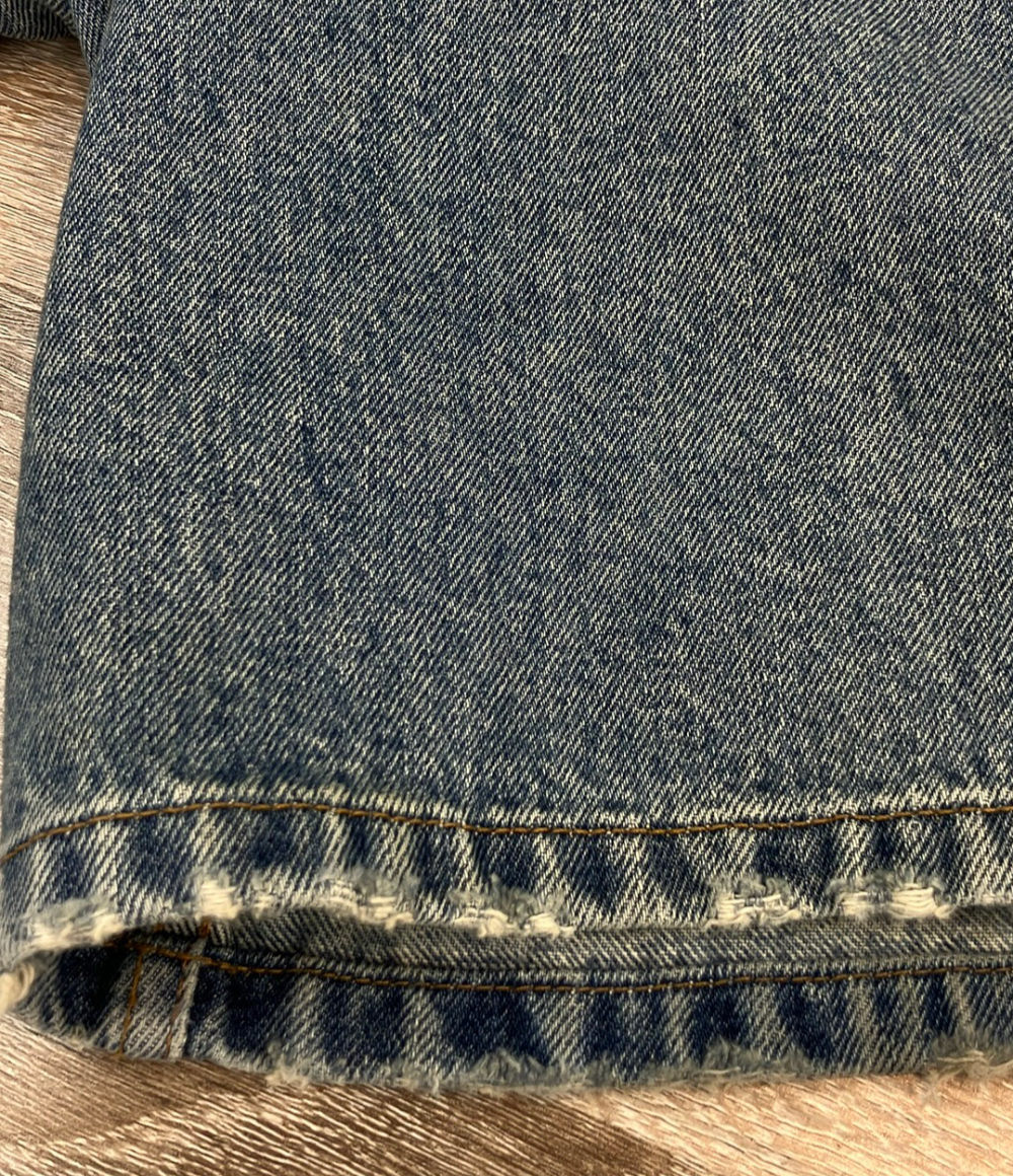 BALENCIAGA ワイドバギーデニムパンツ ダメージ加工 697886 レディース SIZE 24 (XL) バレンシアガ