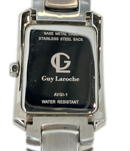 美品 Guy Laroche 腕時計 クオーツ ブラック AVGI-1 メンズ ギ・ラロッシュ