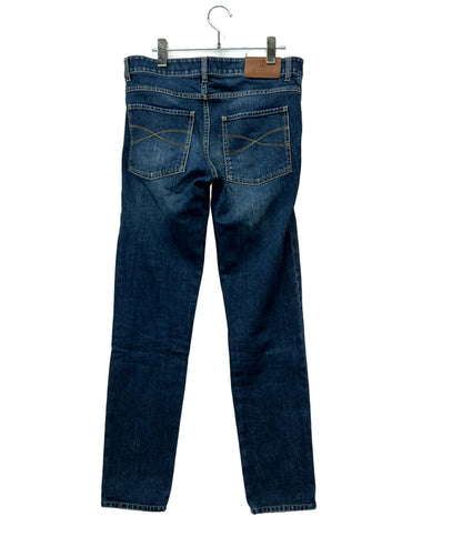 美品 Brunello Cucinelli デニムパンツ 内側ストライプ ボタンフライ メンズ SIZE 46 (M) ブルネロクチネリ