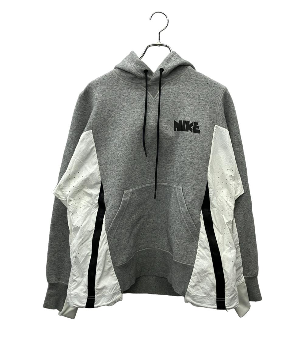NIKE Sacai パーカー ドッキング ナイロン AS UNISEX NRG HOODIE CZ4695-063 メンズ SIZE M ナイキ サカイ