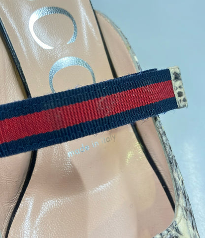 GUCCI ホースビット スネークスキン ミュール レディース SIZE 34 (21cm) グッチ