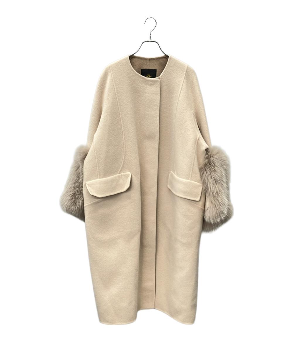 アルマーニコレッツォーニ ノーカラージャケット レディース SIZE 38