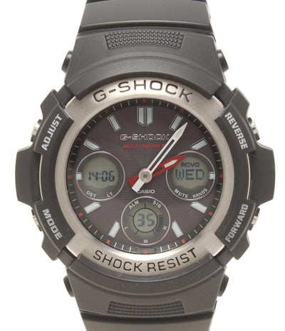 美品 CASIO 腕時計 G-SHOCK ソーラー AWG-M100-1AJF メンズ カシオ