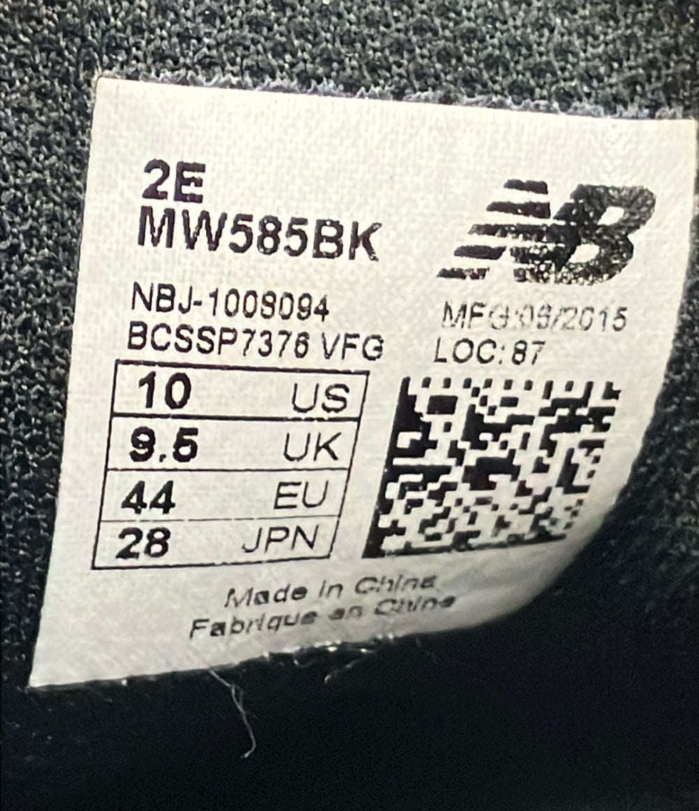 NEW BALANCE ローカットスニーカー MW585BK メンズ SIZE 28.0 (XL) ニューバランス