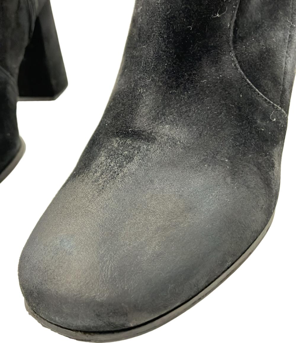 【美品】プラダ　ロングブーツ　サイズ38 1/2　約24㎝　ブラック PRADA プラダ ロングブーツ 靴 レディス 36.5（日本サイズ約23.5