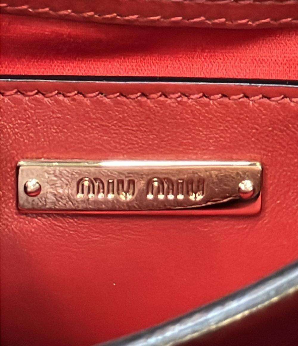 Miu Miu 2way バンドバッグ ショルダーバッグ 斜め掛け 5BD017 レディース ミュウ ミュウ