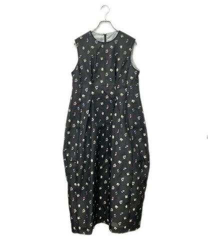 LANVIN en Bleu fleuretteジャガードワンピース レディース SIZE 36  