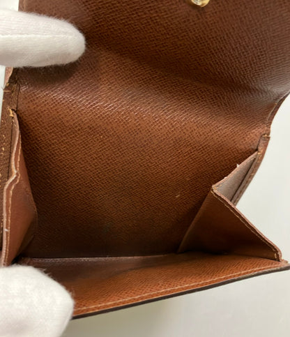 訳あり LOUIS VUITTON ダブルホック 二つ折り財布 ポルトフォイユ エリーズ モノグラム M61654 レディース ルイ・ヴィトン