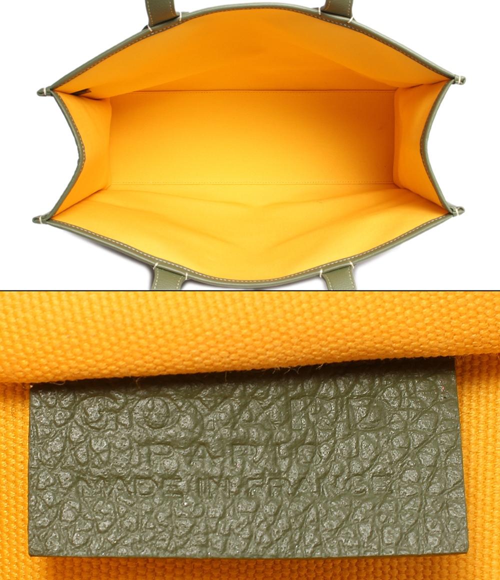 ゴヤール トートバッグ ヴィレットPM 2023年スペシャルエディション ジャガードキャンバス×シュヴロッシュカーフスキン カーキ レディース GOYARD