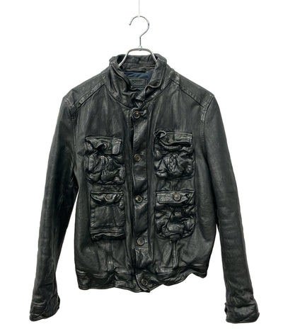 訳あり NEIL BARRETT レザージャケット メンズ SIZE XXS ニールバレット