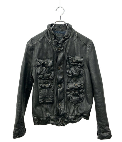 訳あり NEIL BARRETT レザージャケット メンズ SIZE XXS ニールバレット