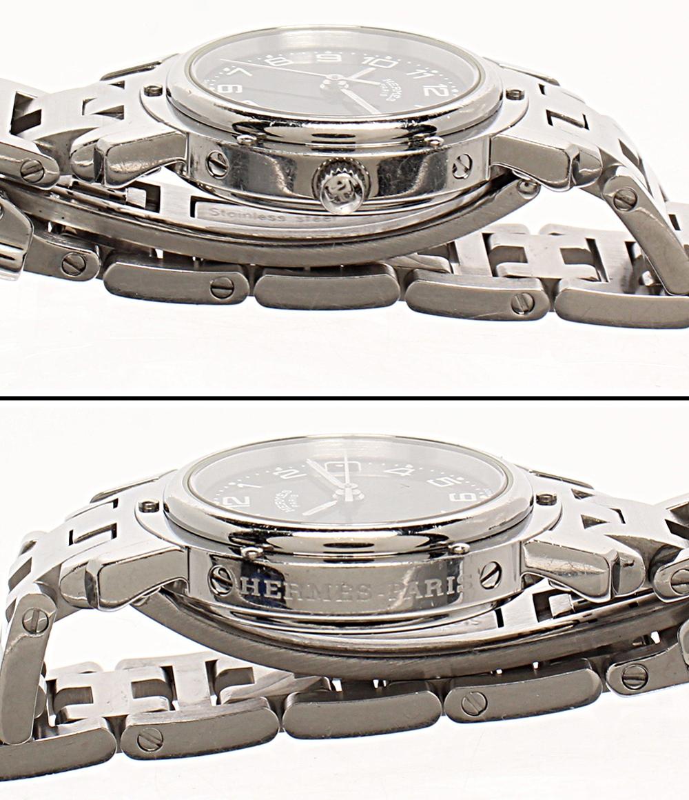 HERMES 腕時計 クオーツ ブラック CL4.210 レディース エルメス