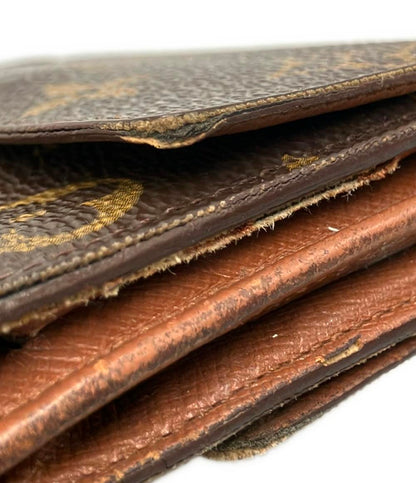 訳あり LOUIS VUITTON Wホック三つ折り財布 ポルトモネ ビエ カルトクレディ モノグラム M61652 レディース ルイ・ヴィトン