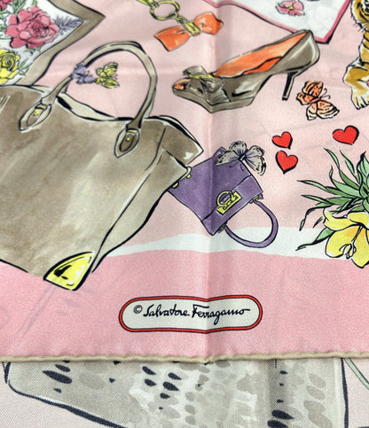 Salvatore Ferragamo スカーフ シルク100% レディース サルヴァトーレフェラガモ