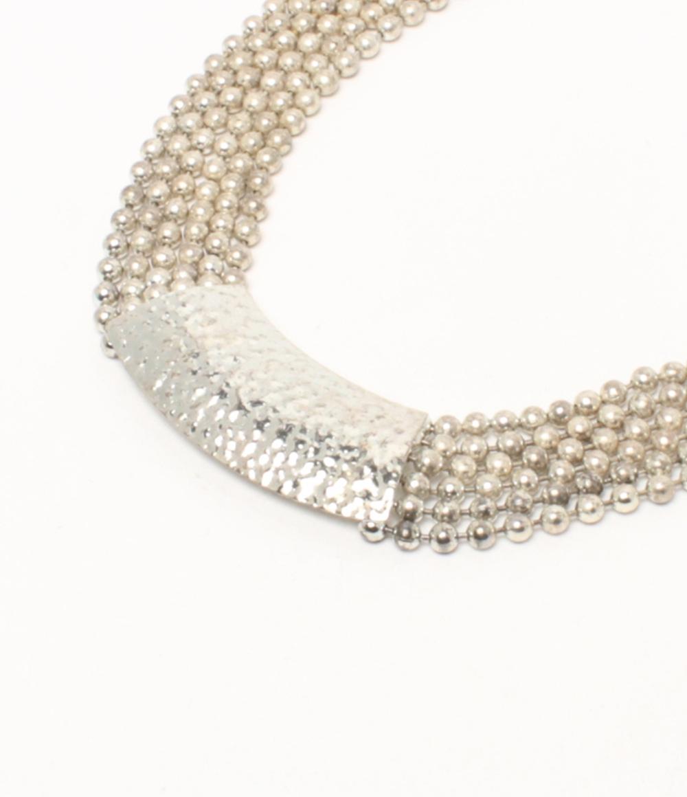 YOHAI チョーカー ネックレス イヤリング ボールチェーン 2点セット レディース