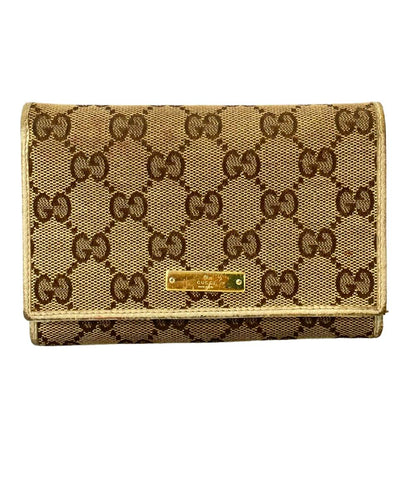グッチ 二つ折り財布 GGキャンバス レディース GUCCI
