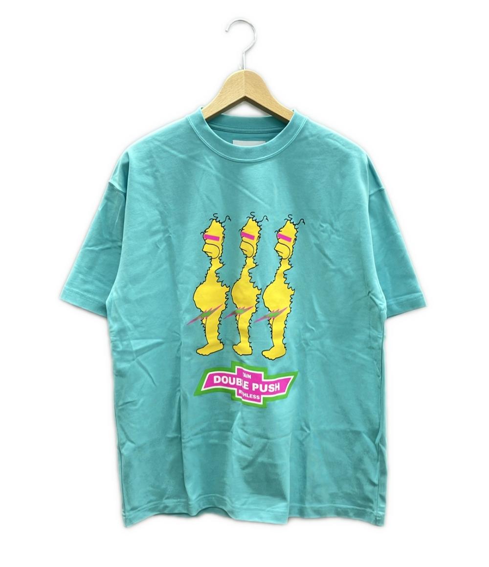 美品 タインダブルプッシュ クルーネック半袖Tシャツ メンズ SIZE M (M) TAIN DOUBLE PUSH