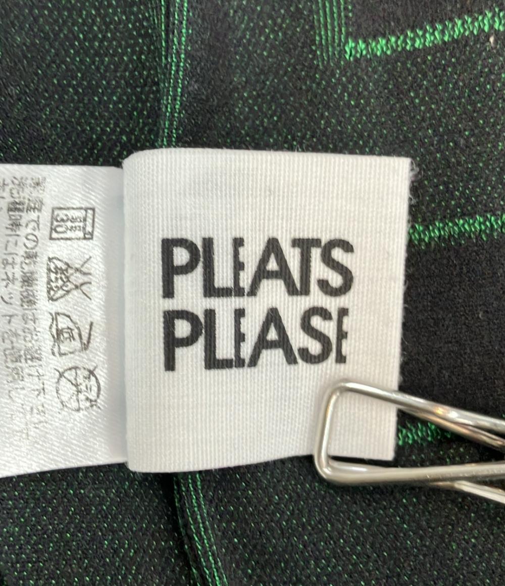 PLEATS PLEASE 半袖カットソー リバーシブル ガーメントプリーツ加工 PP74LK902 レディース SIZE 3 (L) プリーツプリーズ