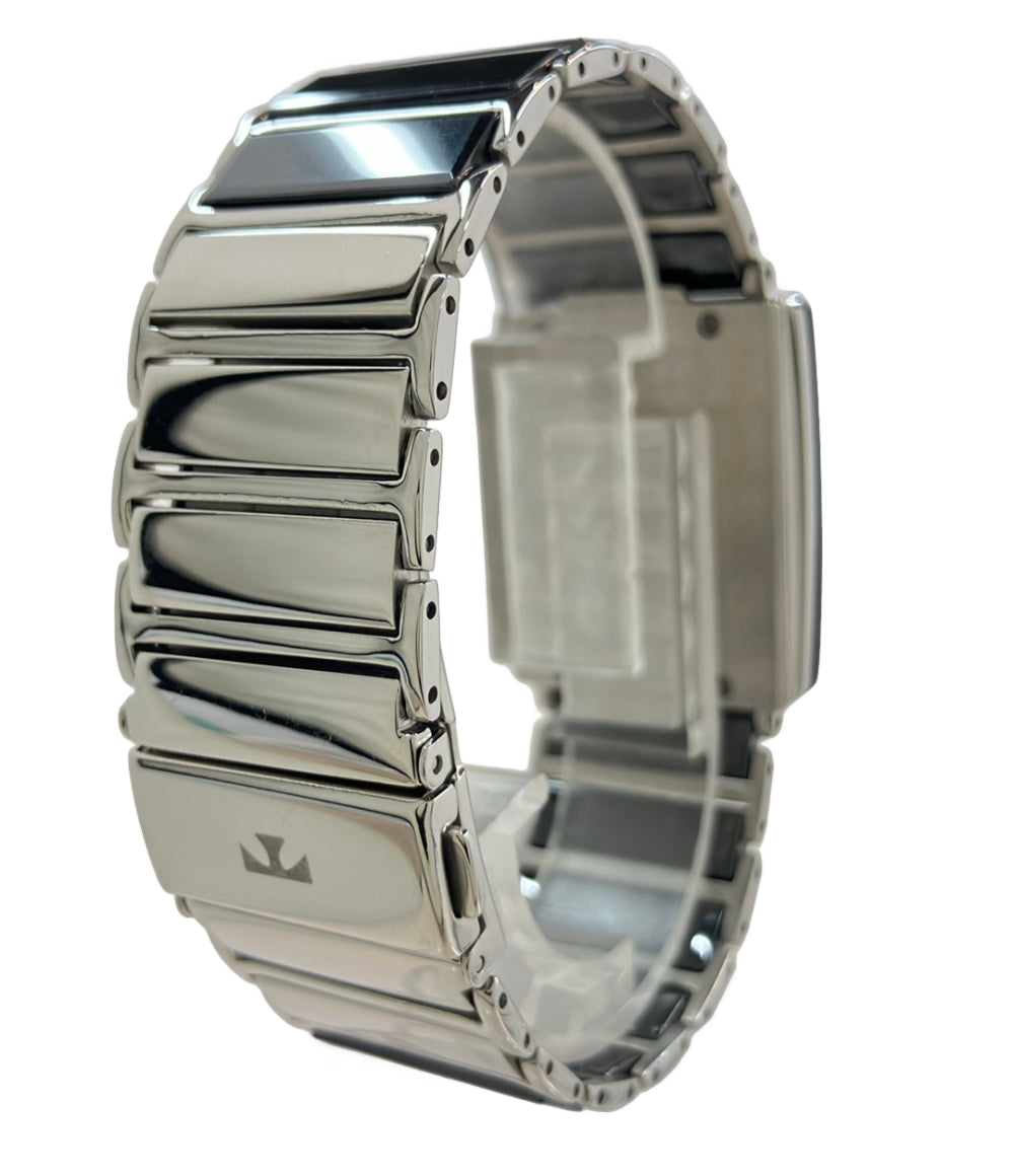 TECHNOS 腕時計 クオーツ ブラック T1048 メンズ テクノス