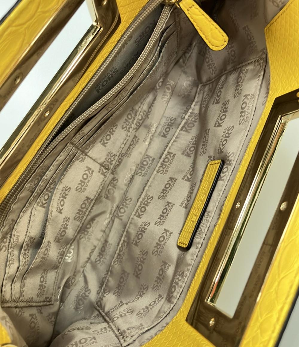 マイケルコース 2way パイソン型押しレザーハンドバッグ ミニショルダーバッグ 肩掛け レディース MICHAEL KORS