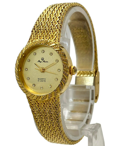 マビーメイゾン 腕時計 クオーツ ゴールド H-2070 レディース Mary Maison
