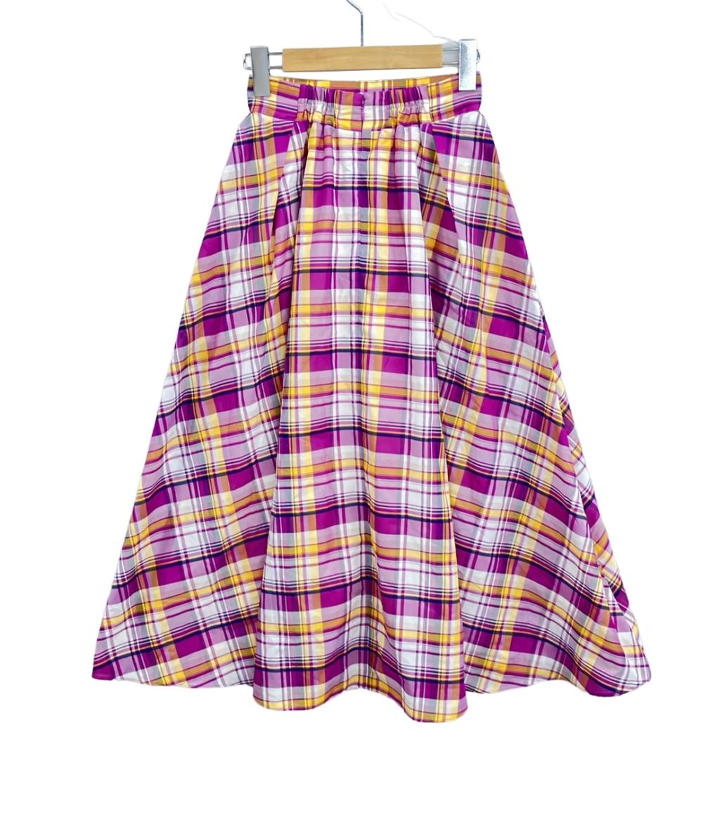 美品 エストラータ シアーチェックスカート レディース SIZE XS (XS) STRATA