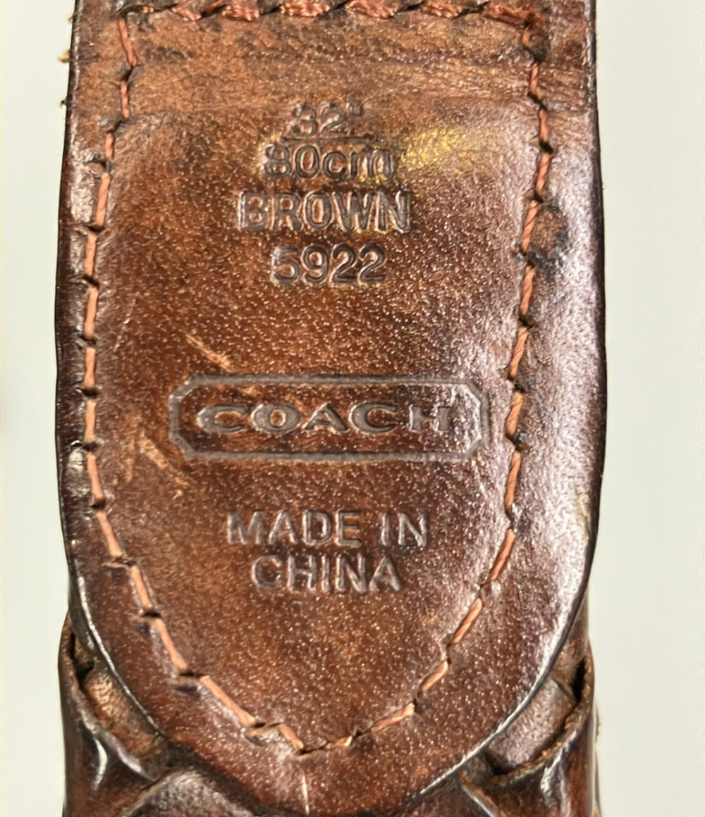 COACH ベルト メッシュベルト レザー 5922 レディース コーチ