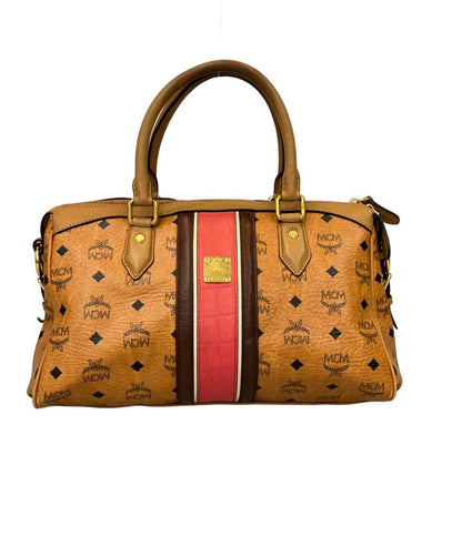 MCM ハンドバッグ ミニボストン ロゴ レディース エムシーエム