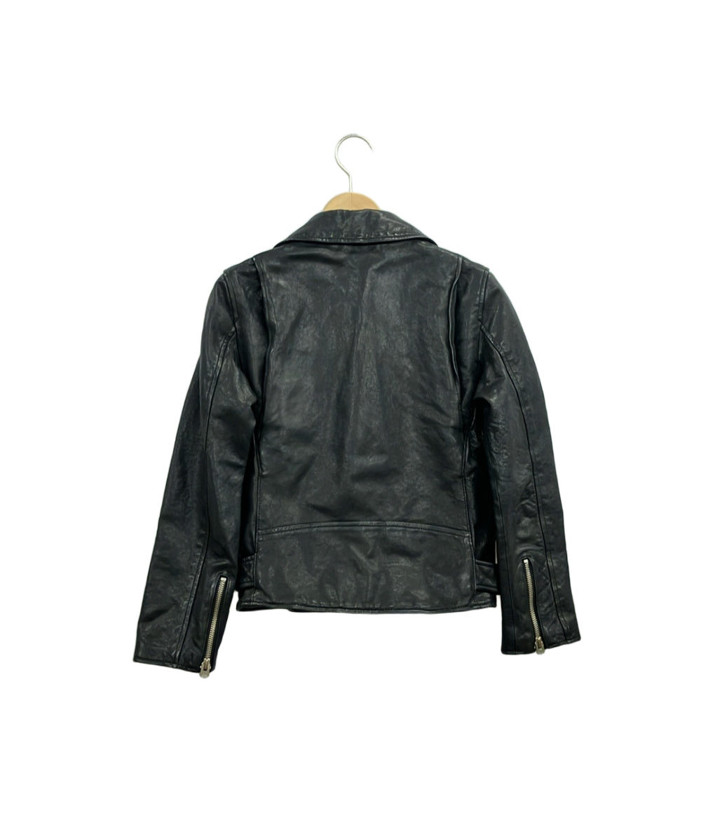 ビューティフルピープル シープレザーダブルライダースジャケット 革ジャン レディース SIZE 140 beautiful people