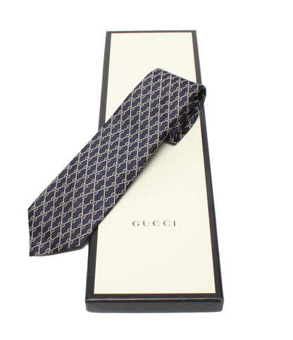 美品 GUCCI ネクタイ シルク100％ GG柄 メンズ グッチ