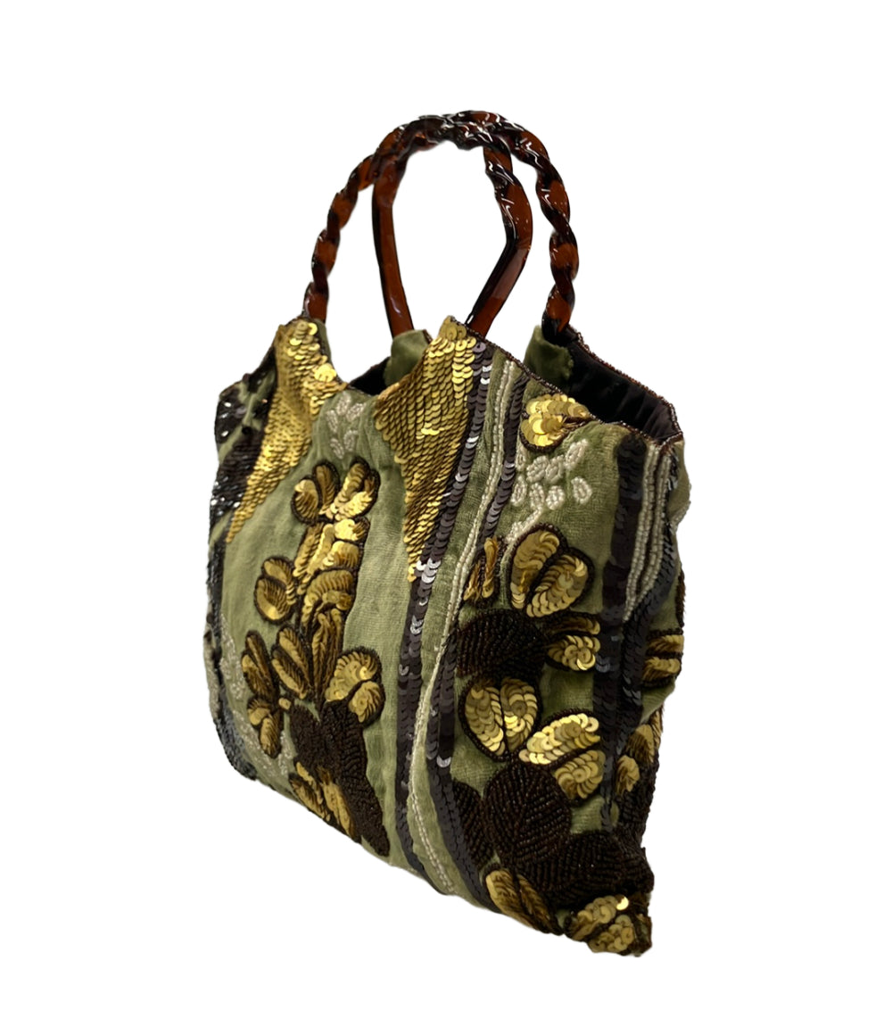 美品 JAMIN PUECH ハンドバッグ ビーズバッグ レディース ジャマンピュエッシュ