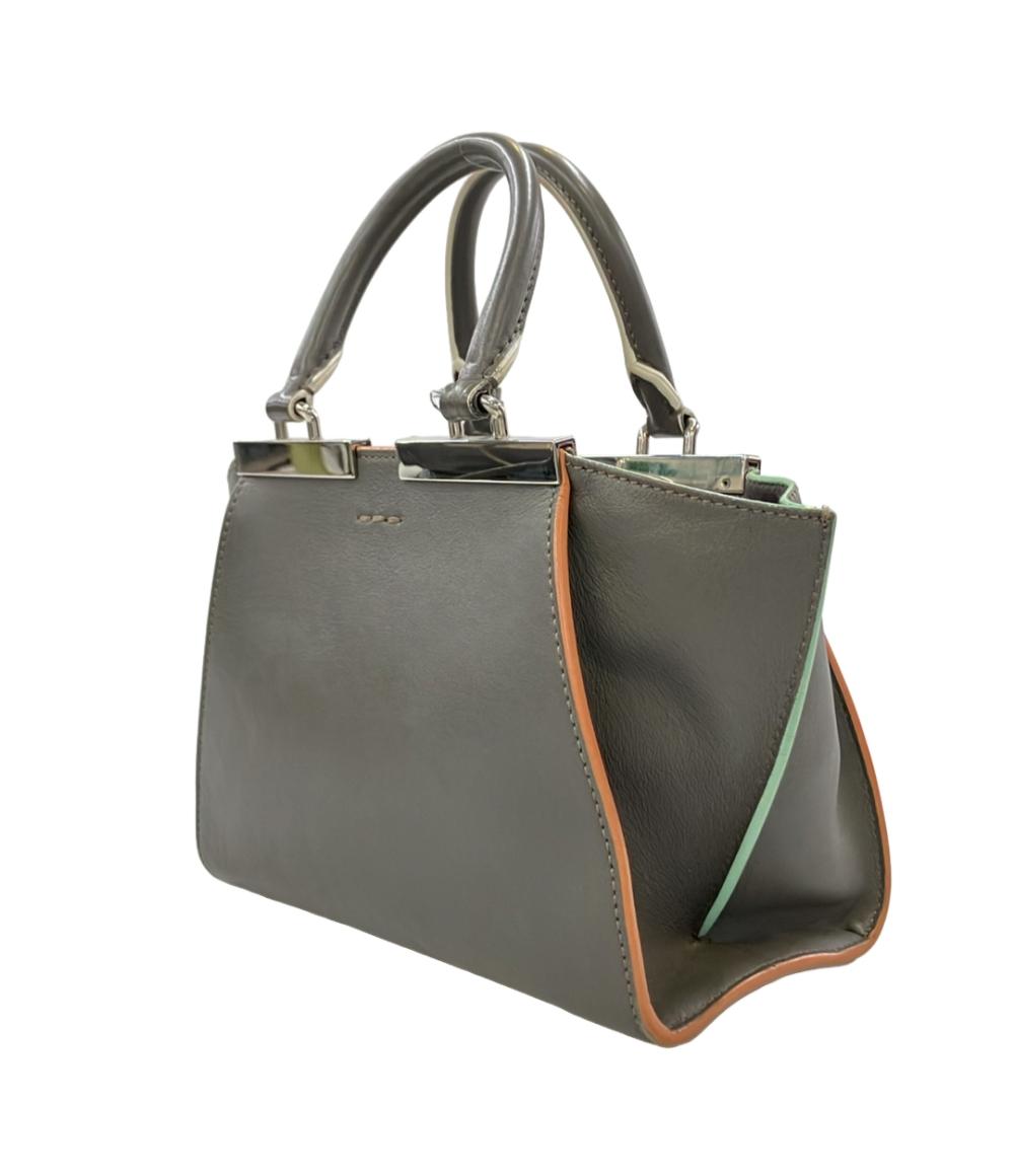 フェンディ FENDI ハンドバッグ プチトロワジュール 8BH333 ブルー FENDI 2WAY ハンドバッグ ショルダーバッグ 斜め掛け プチ トロワ